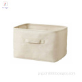 Factory white Custom Printing logo Cotton Canvas Storage Box